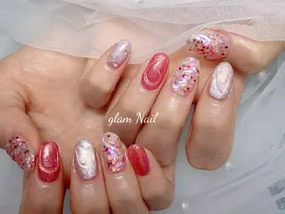ネイル エツメ💅 長さだし🎀デザインのネイルデザイン