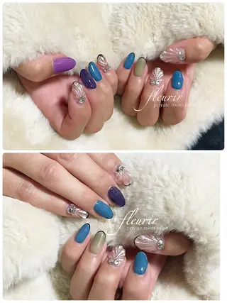 ネイル フルリール 【プライベートサロンのネイルデザイン
