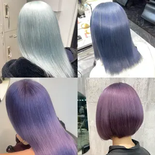 カラー TENSHO レイヤー／ハイトーンのヘアスタイル