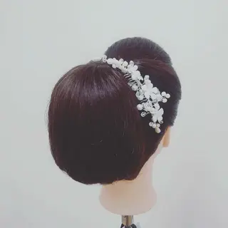 ヘアアレンジ セミロング Hair&Make  Delight*のヘアスタイル