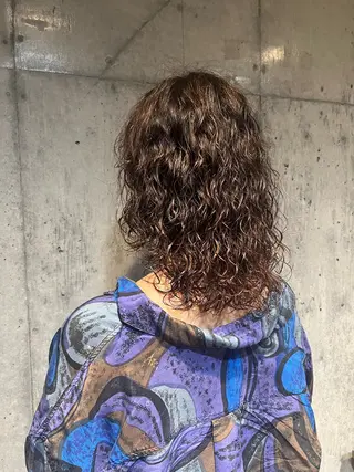 セミロング パーマ メンズカット表参道/ 渡邉真由のヘアスタイル