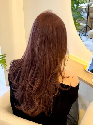 ロング レイヤー/韓国 ハイトーン興津史弥のヘアスタイル