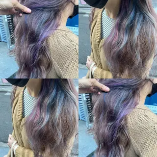 ロング カラー 原宿サロン代表 デザインカラー伊藤卓のヘアスタイル