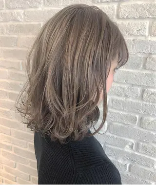 ミディアム カラー hair salon Ranun髪質改善のヘアスタイル