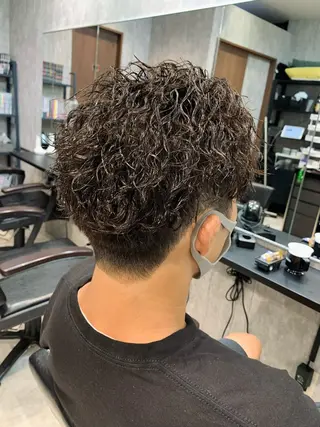ショート パーマ メンズ AI TOKYO men’s  横浜所属・メンズ支持数No.1 👑リュウ👑のヘアスタイル