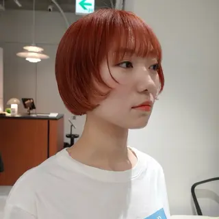 ショート カラー ヘアアレンジ 🌐サトウ リョウ🌐のヘアスタイル