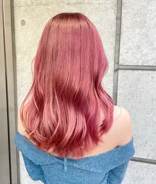 ロング カラー MiU所属・韓国×髪質改善×美髪 縮毛矯正×レイヤーのヘアスタイル