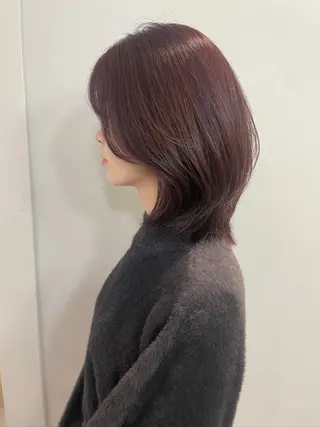 ミディアム カラー HARUKA韓国ヘア /Luana梅田のヘアスタイル