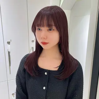 セミロング カラー Parve Mix /頓宮 稚愛🤍のヘアスタイル