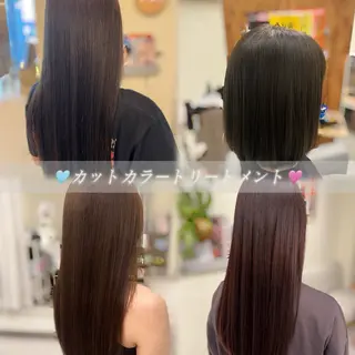 セミロング カラー メンズ 髪質改善/縮毛矯正 艶髪🔥高杉のヘアスタイル