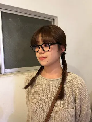 ロング カラー ヘアアレンジ 愛結 暖色カラー🎀🩰のヘアスタイル