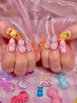 ネイル シェアサロンLei.g(レイジー)所属・3Dアートネイル💗 都築レナのネイルデザイン