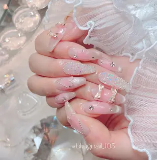 ネイル 23時まで❤︎韓国、 ワンホンネイルのネイルデザイン