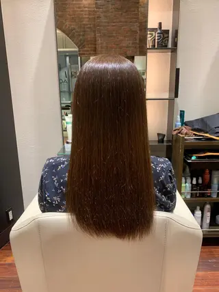 ロング カラー 髪質改善/縮毛矯正 艶カラー/珠聡のヘアスタイル