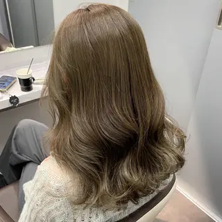 セミロング カラー 💎韓国ヘア💎 Harukaのヘアスタイル