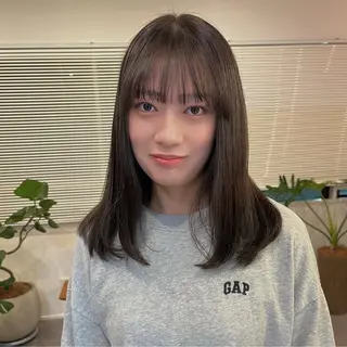 セミロング カラー bon ami所属・NAO ꩜✧˖°.のヘアスタイル