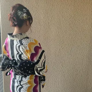 セミロング ヘアアレンジ chouette/ 根本優希のヘアスタイル