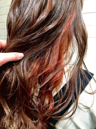 ロング カラー 🤍髪質改善➕透明感 カラー🤍川上葵のヘアスタイル