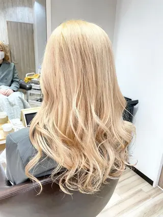 ロング カラー 🌈派手髪ハイトーン 🌈鈴木亮太🌈のヘアスタイル