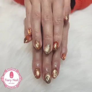 ネイル 💙🤍Tiary M🤍💙のネイルデザイン