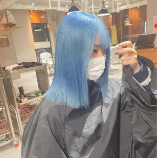 ミディアム LAME所属・RU NAのヘアスタイル