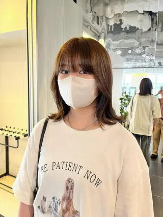 ミディアム カラー ショート/パーマ/ カラー/FUKOのヘアスタイル