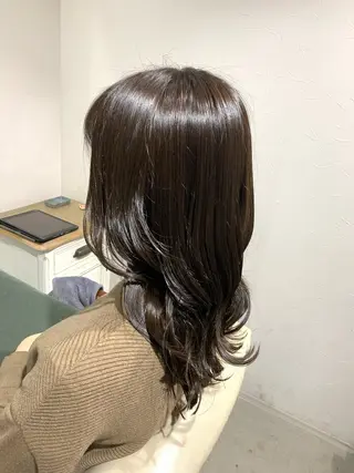 ロング カラー 福永 ちひろのヘアスタイル