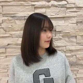 ミディアム カラー 野口 梨紗のヘアスタイル