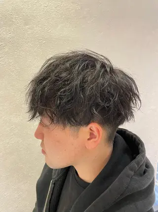 パーマ メンズ 竹田 京人のヘアスタイル