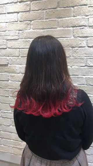 ミディアム カラー 自宅での再現性👌 溝の口/中裕樹のヘアスタイル