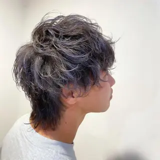 ショート カラー パーマ メンズ メンズパーマ 西條真治のヘアスタイル