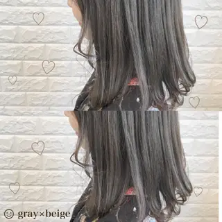 セミロング カラー ヘアアレンジ knock【ノック】所属・烏丸韓国ヘア🇰🇷 ayaka🎀のヘアスタイル