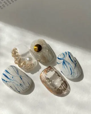 ネイル 草加ニュアンスネイル 🌚hersのネイルデザイン