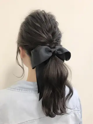 セミロング ロング ヘアアレンジ 沢田 瞳のヘアスタイル