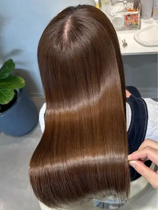 ロング カラー Hair Make NEWYORK　稲荷町店所属・moe 🍀美髪矯正 ツヤツヤストレートのヘアスタイル