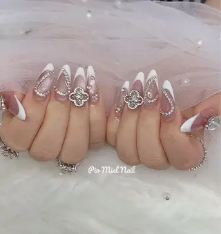 ネイル momo 長さだしのネイルデザイン