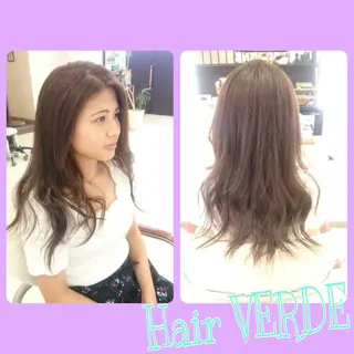 ロング カラー Hair VERDEのヘアスタイル