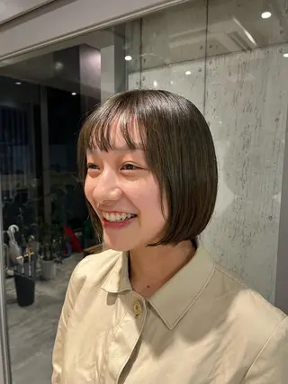 ミディアム カラー ヘアアレンジ 髪質改善・艶カラー・ ボブ・リクト💥のヘアスタイル