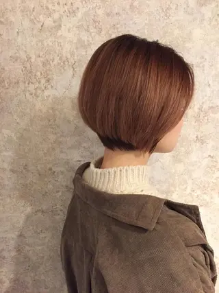 ショート 小顔カット✨ 透明感カラー/村上のヘアスタイル