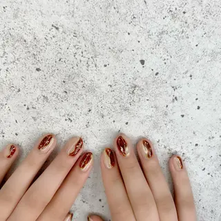 ミディアム カラー パーマ ヘアアレンジ メンズ キッズ ネイル マツエク・マツパ Salon Ｋのネイルデザイン