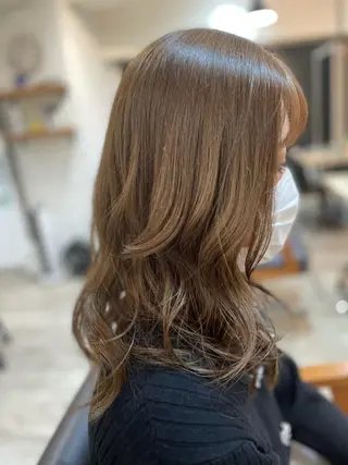 ロング カラー 柏/春日竜次 /髪質改善縮毛矯正のヘアスタイル