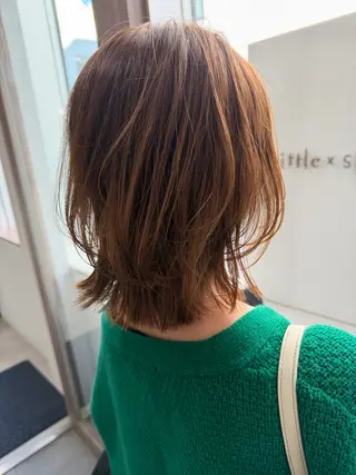 ミディアム カラー 似合わせカット/ すずきたつやのヘアスタイル