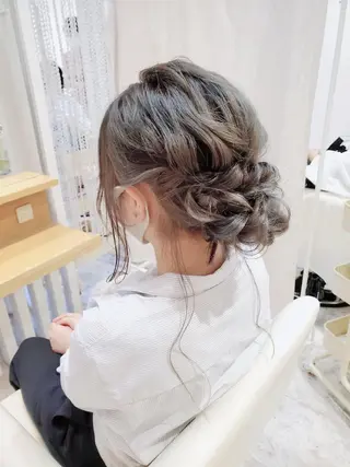 ロング ヘアアレンジ 北九州美容室 🕊️わかな✂︎のヘアスタイル