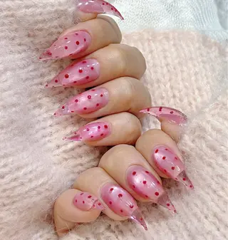ネイル Lychee nail salon所属・🍒Luvia ワンホンネイルのネイルデザイン