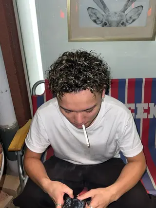 カラー パーマ メンズ hair make sanctuary所属・オオエ トア／カラー／パーマのヘアスタイル