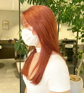 ミディアム Hair & make Lamp所属・梅田のブリーチ特化 美容師KAI🥰のヘアスタイル