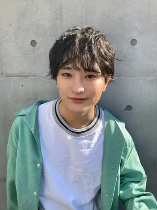 パーマ メンズ 🛑柔らか透明感 カラー🛑大谷のヘアスタイル