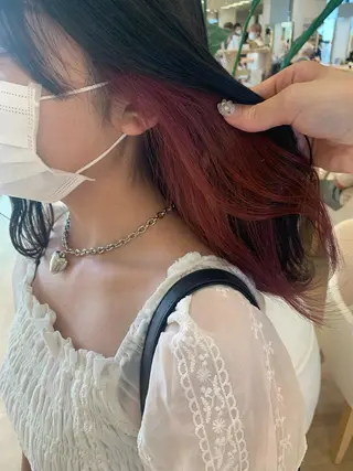ミディアム カラー 暖色専門美容師🎀 お客様満足度◎のヘアスタイル