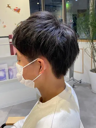 ショート メンズ 大阪ウルフカット ハッシュカットのヘアスタイル