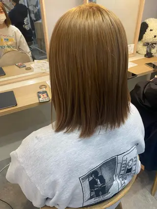 ミディアム カラー ヘアアレンジ ボブ /ニュアンス/ satomi🧸💖のヘアスタイル